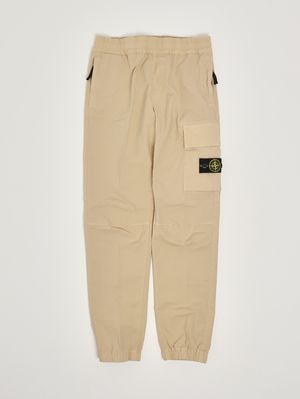 1. Kinderhose aus Stretch-Baumwolle Beige