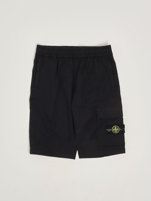 Bermuda bambino in cotone stretch Blu Stone Island Junior