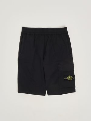 1. Kinder-Bermuda aus Stretch-Baumwolle Blau