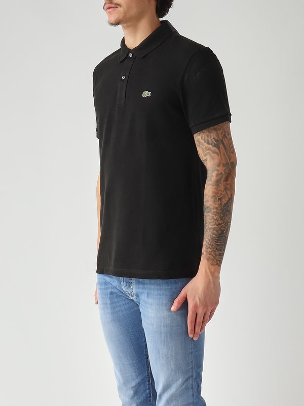 2. Polo uomo 12.12 in petit piqué di cotone Nero Lacoste ph4012