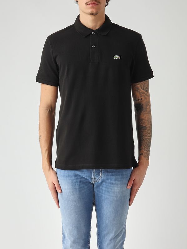 Men's 12.12 polo in cotton petit piqué Black Lacoste