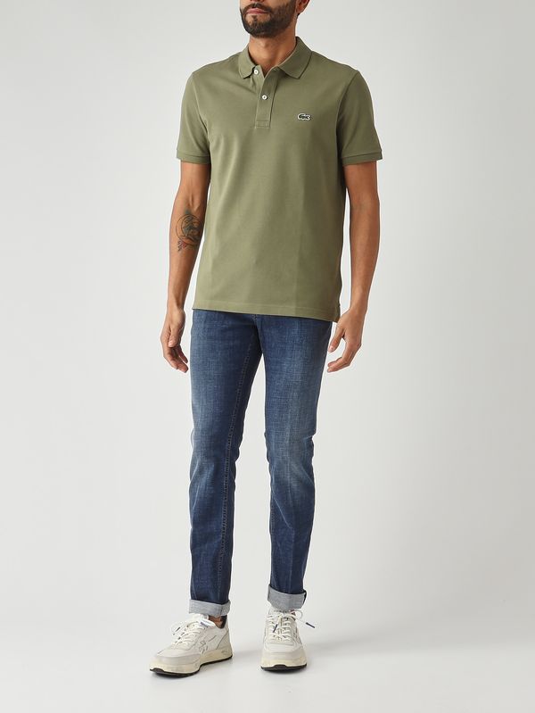 2. Men's 12.12 polo in cotton petit piqué Military Green Lacoste ph4012