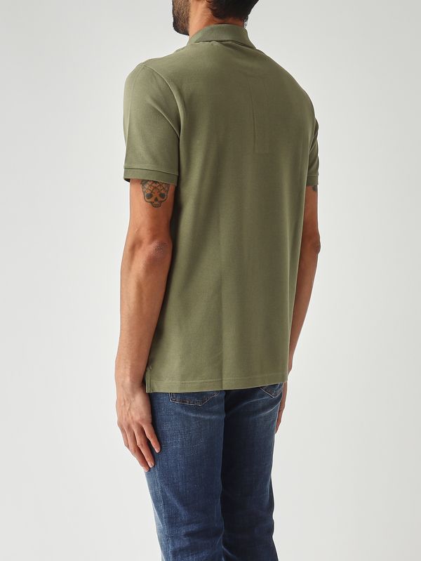 4. Men's 12.12 polo in cotton petit piqué Military Green Lacoste ph4012