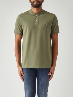 1. Men's 12.12 polo in cotton petit piqué Military Green