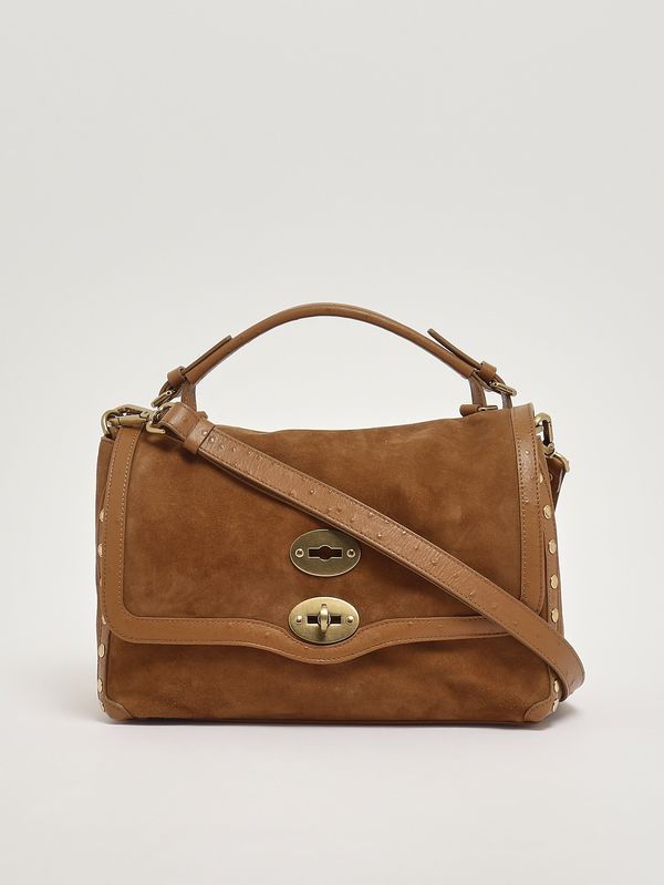 3. Sac femme Postina S en cuir et zashmere Marron Dorsoduro Zanellato 0707902270000 s