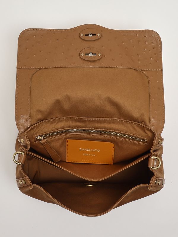 4. Sac femme Postina S en cuir et zashmere Marron Dorsoduro Zanellato 0707902270000 s