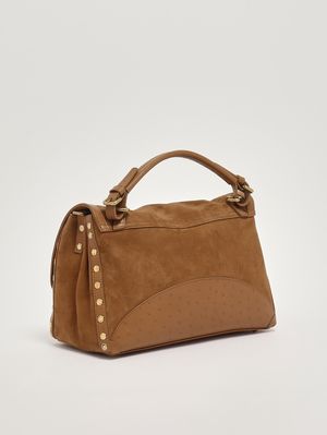 2. Sac femme Postina S en cuir et zashmere Marron Dorsoduro