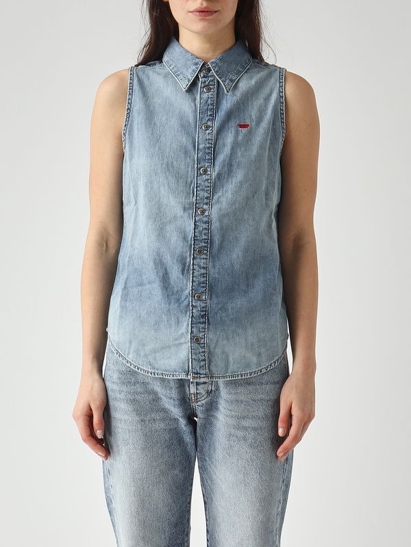 Camisa de mujer de algodón Mezclilla Diesel