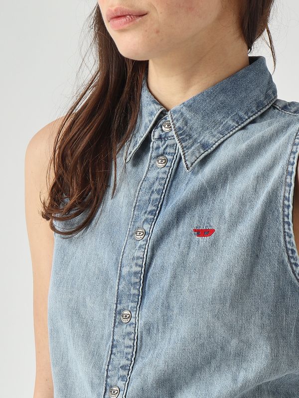 5. Damenbluse aus Baumwolle Denim Diesel a191300irab