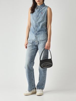 2. Damenbluse aus Baumwolle Denim