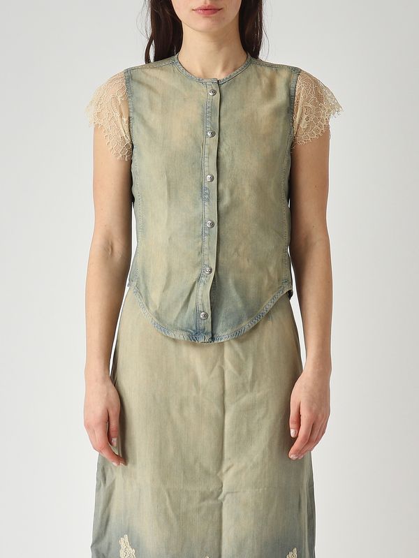 1. Camicia donna in lyocell Denim Diesel a217410cede