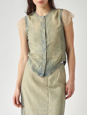 5. Camicia donna in lyocell Denim