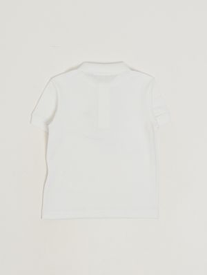2. Polo de niño de algodón orgánico Blanco