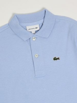 3. Polo bambino in cotone organico Celeste