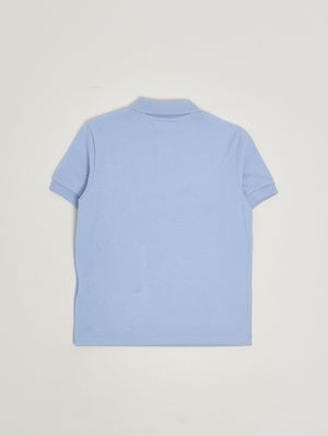 2. Polo bambino in cotone organico Celeste