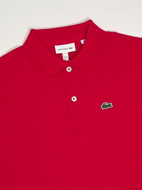 3. Polo de niño de algodón orgánico Rojo Lacoste 947354