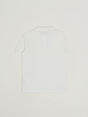 2. Polo pour garçon en coton biologique Blanc