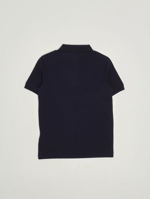 2. Polo de niño de algodón orgánico Azul