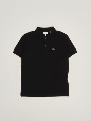 1. Polo de niño de algodón orgánico Negro