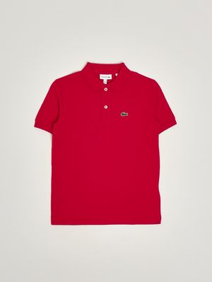 1. Polo de niño de algodón orgánico Rojo
