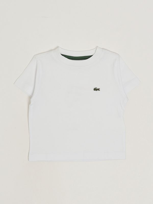 1. Camiseta de algodón para niño Blanco Lacoste 847025
