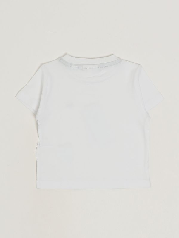 2. Camiseta de algodón para niño Blanco Lacoste 847025