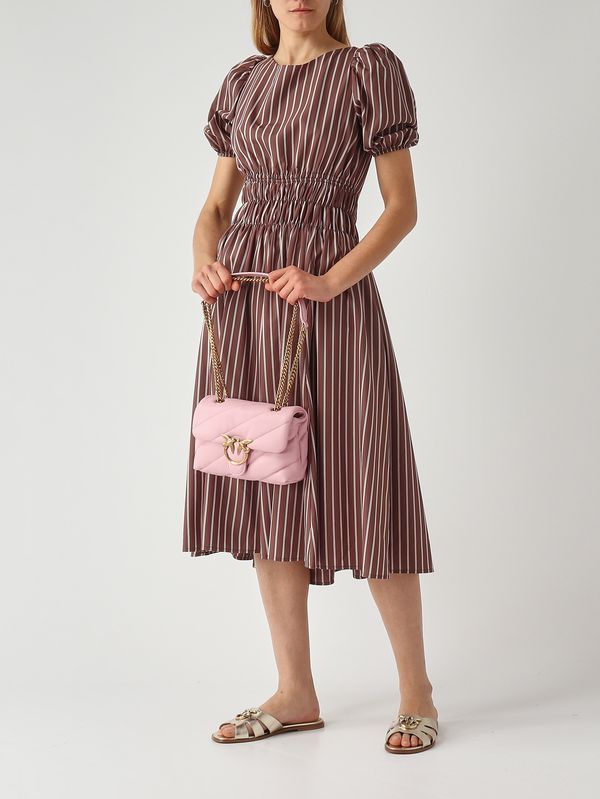 2. Damenkleid aus Viskose-Mischung Braun-Rosa Pinko 106670a33q