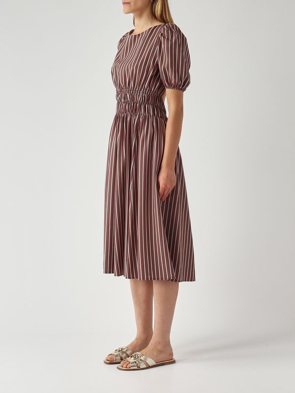 3. Damenkleid aus Viskose-Mischung Braun-Rosa Pinko 106670a33q