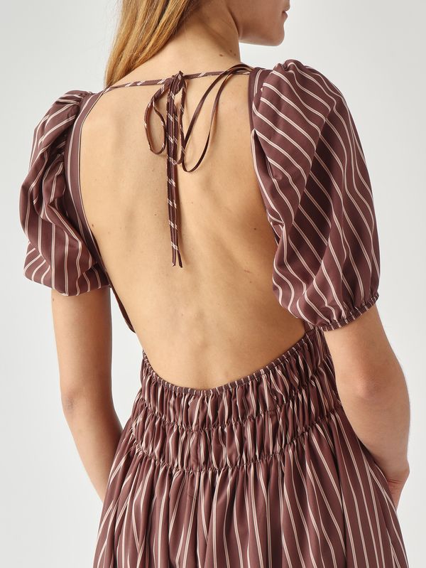 5. Damenkleid aus Viskose-Mischung Braun-Rosa Pinko 106670a33q