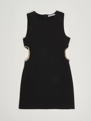 1. Girl's crepe dress Black