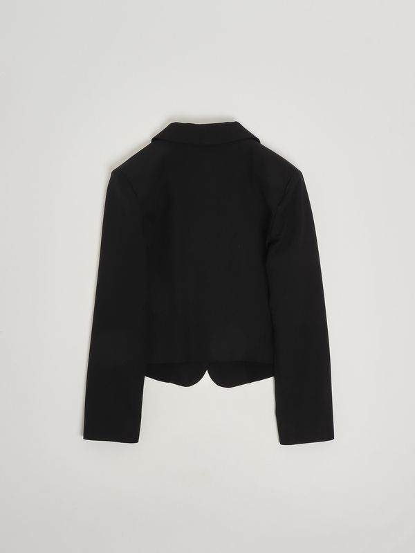 2. Blazer para niña en tejido cady. Negro Patrizia Pepe 7s0277a555