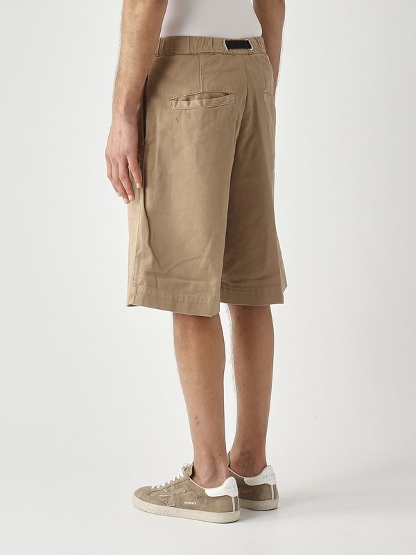 3. Bermuda uomo SU91 in bull di cotone Kaki White sand 26su91260