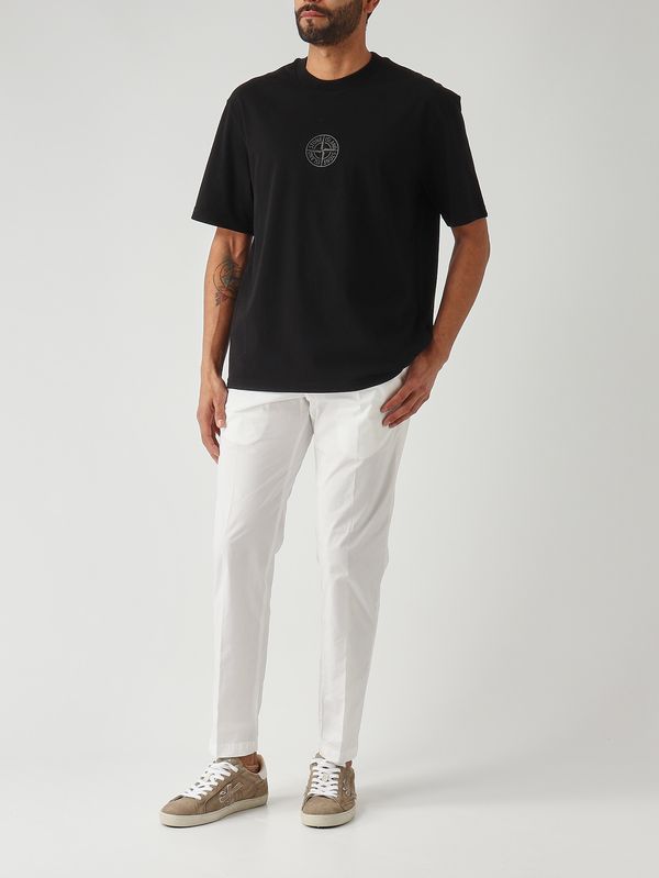 2. Pantalon homme Greg SU66 en coton stretch Blanc White sand 26su6617