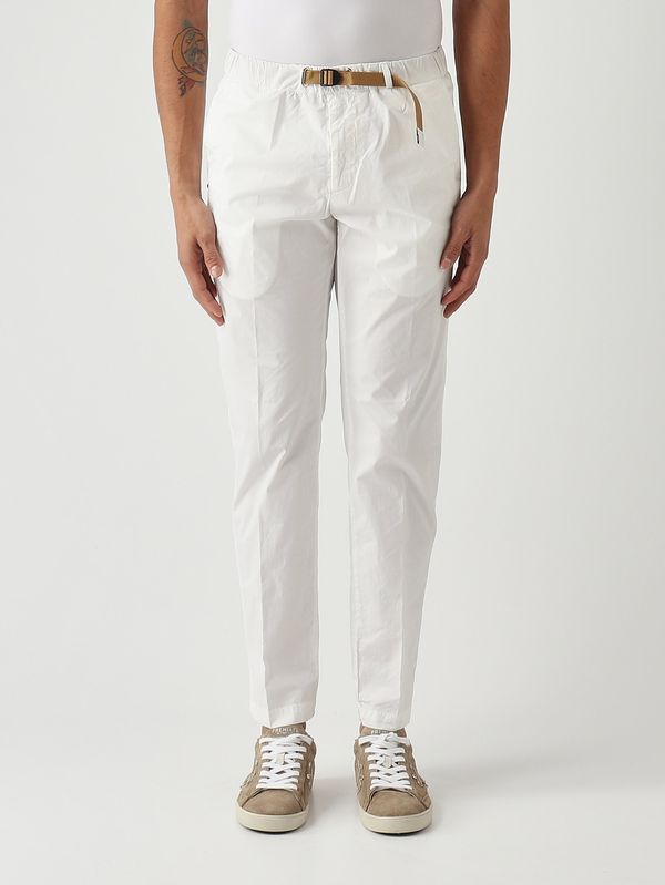 Pantalon homme Greg SU66 en coton stretch Blanc White sand