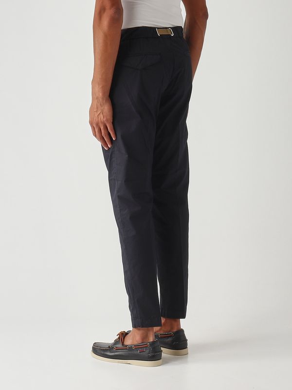 4. Herrenhose Greg SU66 aus Stretch-Baumwolle Marineblau White sand 26su6617