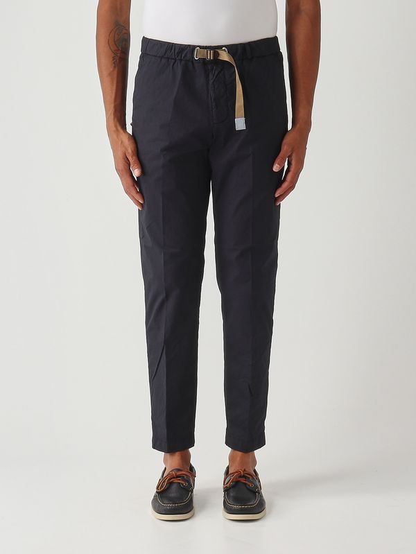 Pantalon homme Greg SU66 en coton stretch Bleu marine White sand