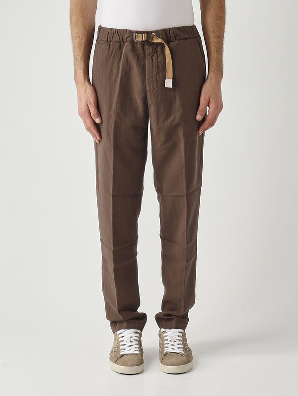 1. Pantalón para hombre Greg de tela paracaídas de mezcla de algodón y lino. Cacao White sand 26su6680