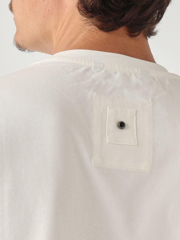 5. Herren-T-Shirt aus Baumwolle Weiß White sand 26su40655