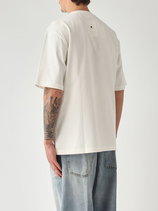 4. Herren-T-Shirt aus Baumwolle Weiß White sand 26su40655