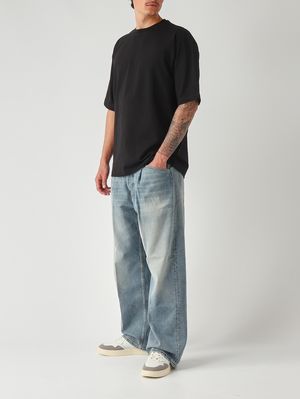 2. T-shirt uomo in cotone Nero