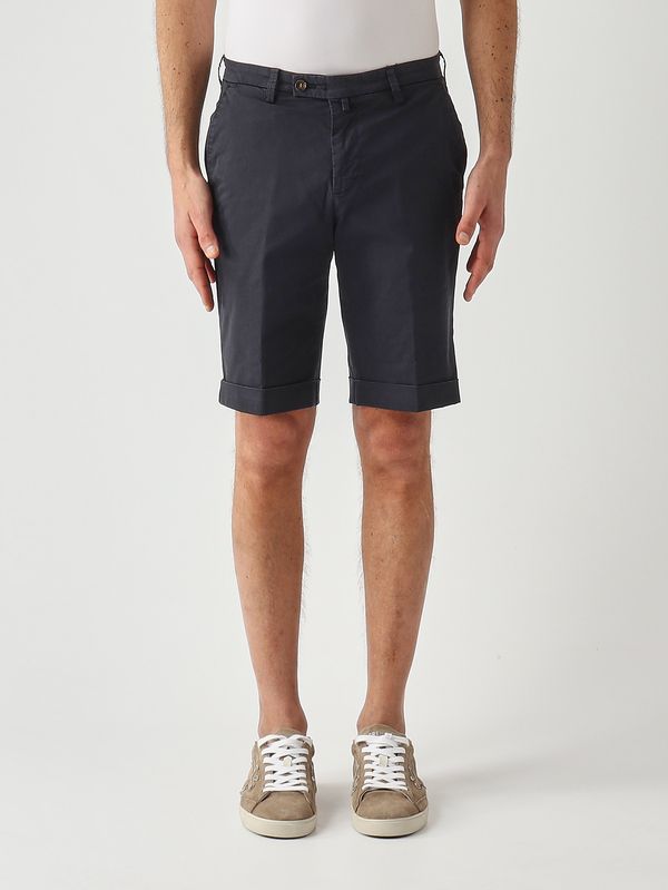 Bermuda pour homme BG108 en coton stretch Marine Briglia