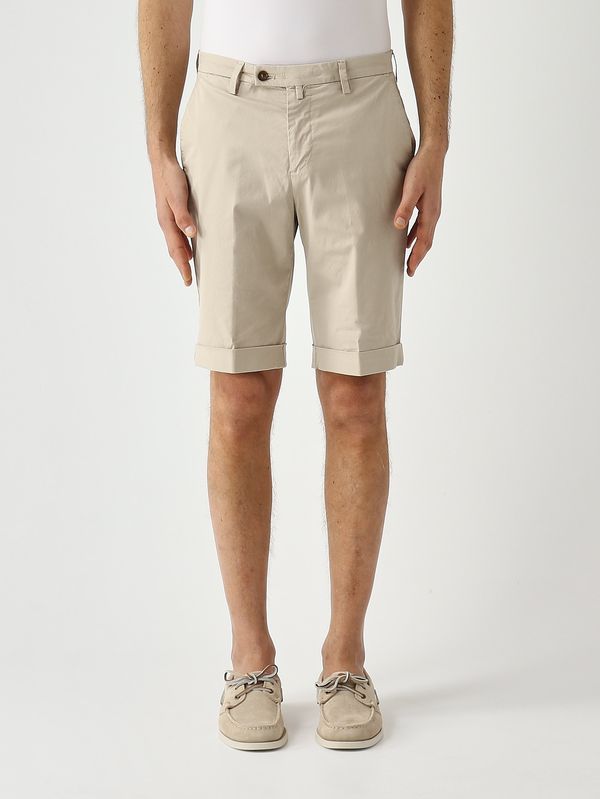 Bermuda pour homme BG108 en coton stretch Sable Briglia