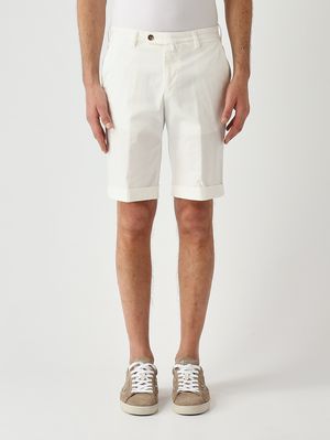 1. Bermudas para hombre BG108 de algodón elástico Leche