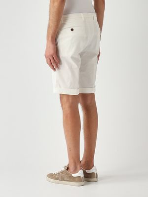 3. Bermudas para hombre BG108 de algodón elástico Leche