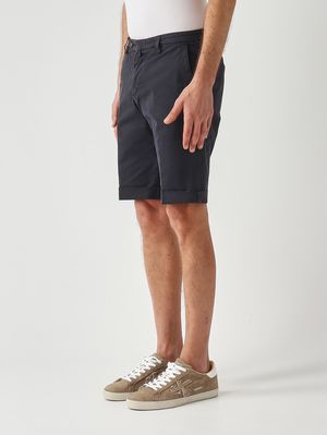 2. Bermuda pour homme BG108 en coton stretch Marine