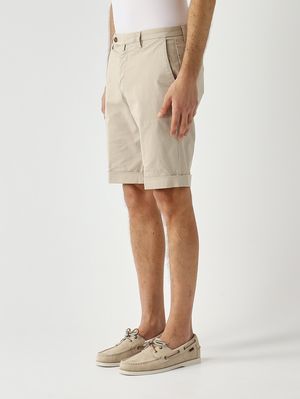 2. Bermuda pour homme BG108 en coton stretch Sable