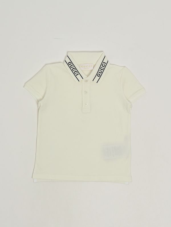 1. Polo en coton pour bébé garçon Blanc Gucci 805415xjhnl
