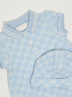 3. Set neonato in cotone Celeste