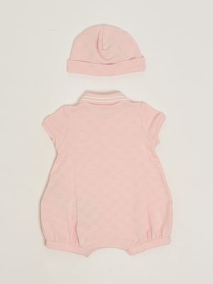 2. Set neonato in cotone Rosa
