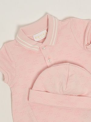 3. Set neonato in cotone Rosa